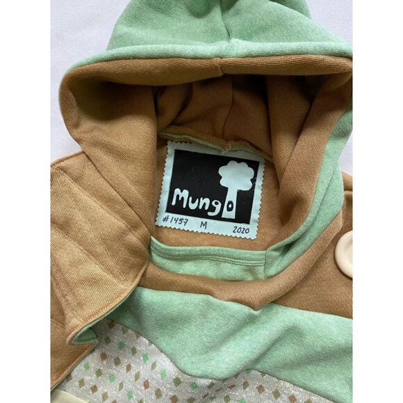 Mint Cookie Upcycled Hoodie with Pockets Sweatshirt One of a Kind MungoCrafts - Picture 5 of 6